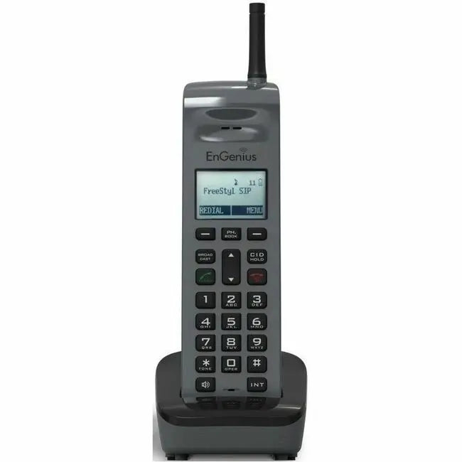 EnGenius FreeStyl SIP Handset – Long-Range Cordless Phone with Digital Two-Way Radio