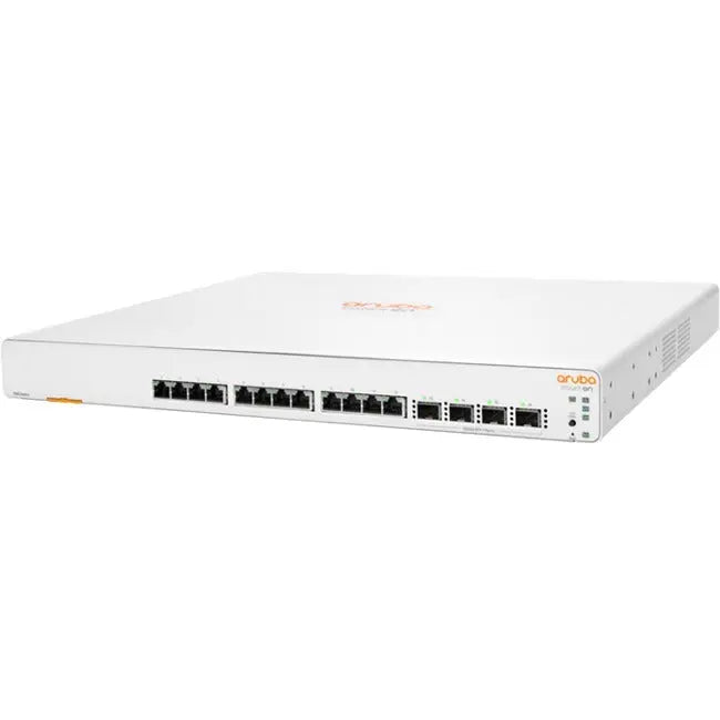 Hewlett Packard Enterprise Instant On 1960 12XGT 4SFP+ Switch - Smart Managed Layer 2+ Gigabit Ethernet Switch with 12 Ports, PoE Support, and 10G Uplink