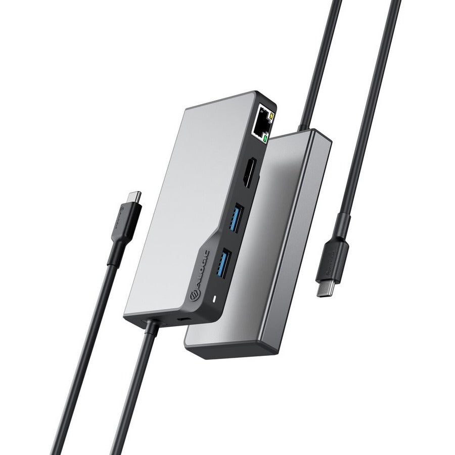 Alogic Fusion ALPHA Docking Station UCFUPRGEV2-SGR with USB-C, HDMI, Gigabit Ethernet, Space Gray