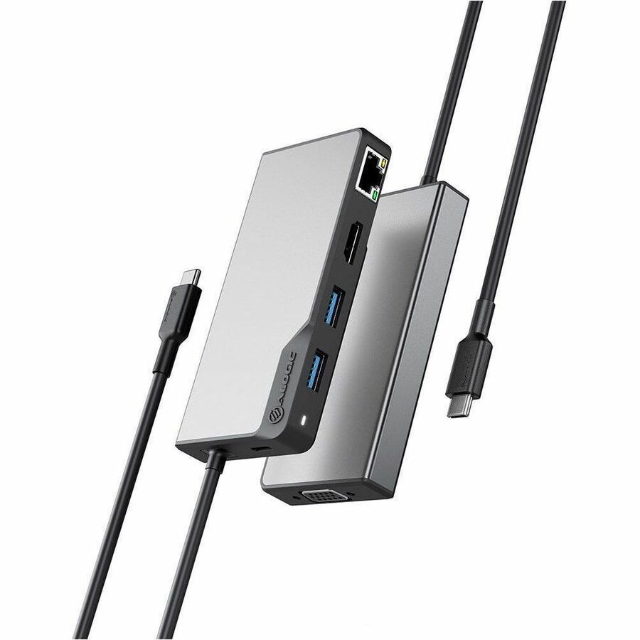 Alogic USB-C Fusion MAX 6-in-1 Hub V2 Portable Dock with 4K HDMI, VGA, Ethernet, and USB 3.0 Ports
