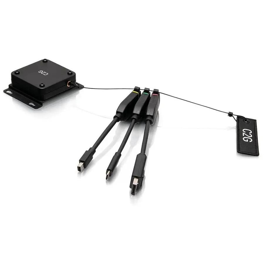 Legrand Group C2G Retractable 4K HDMI Dongle Adapter Ring with Color-Coded Connectors by Legrand Group