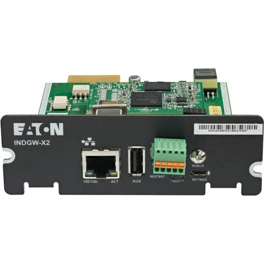 Eaton Gigabit Industrial Gateway X2 Card (INDGW-X2) for UPS Network Management by Eaton