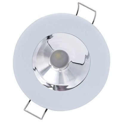 Lumitec Illusion Spectrum RGBW Flush Mount LED Down Light with Cool White & Chrome Reflector