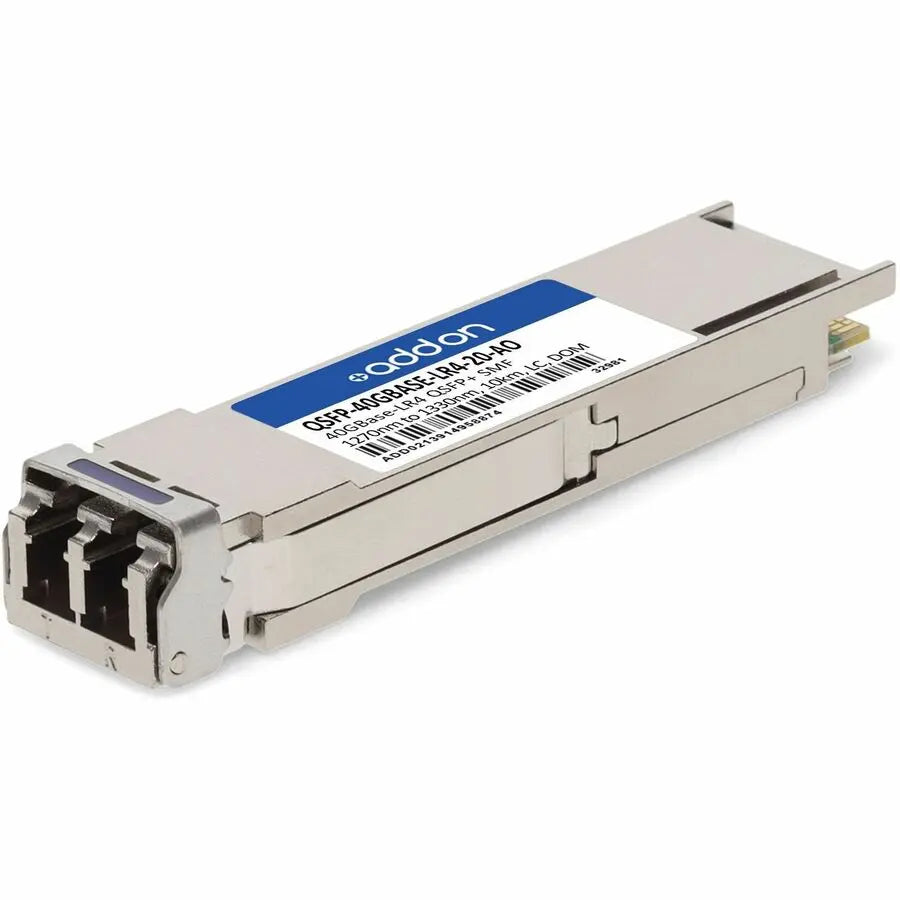 AddOn QSFP+ Module - 40GBase-LR4 Transceiver for Single-Mode Fiber, 20km Range, TAA Compliant