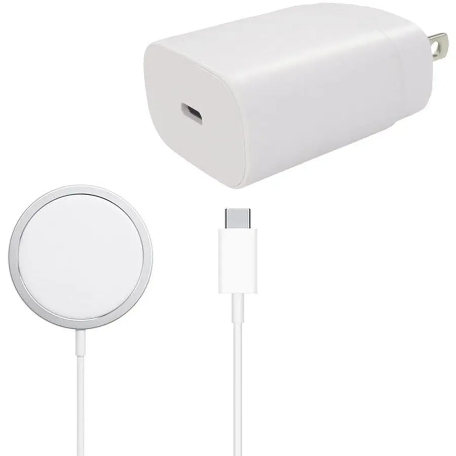 4XEM 25W MagSafe Charging Kit for iPhone 15 and 15 Plus, Pro, Max – Wireless Qi Charging with Wall Adapter