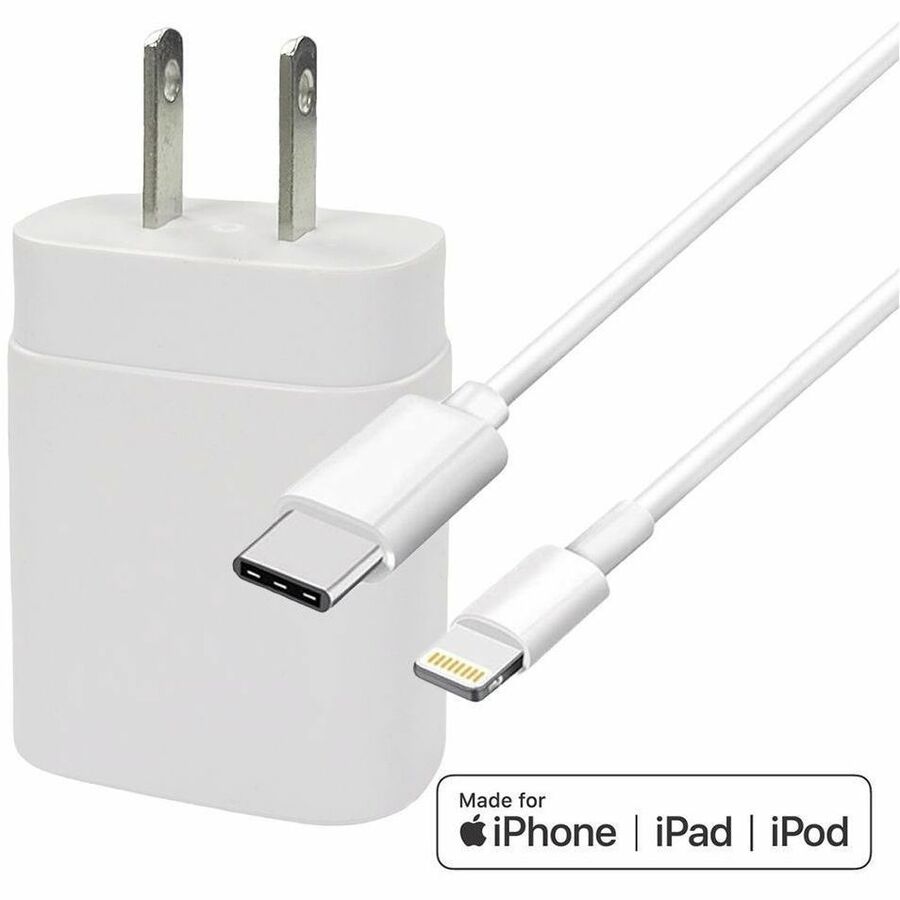 4XEM 25W USB-C Power Adapter and 6ft MFi Certified USB-C to Lightning Cable Charging Kit for iPad and iPhone
