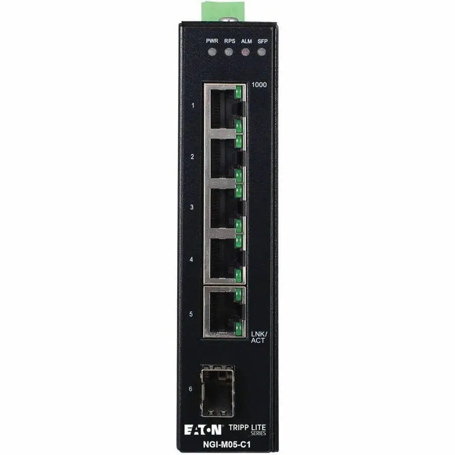 Eaton Tripp Lite Series NGI-M05-C1 5-Port Managed Gigabit Ethernet Switch for Industrial Networks