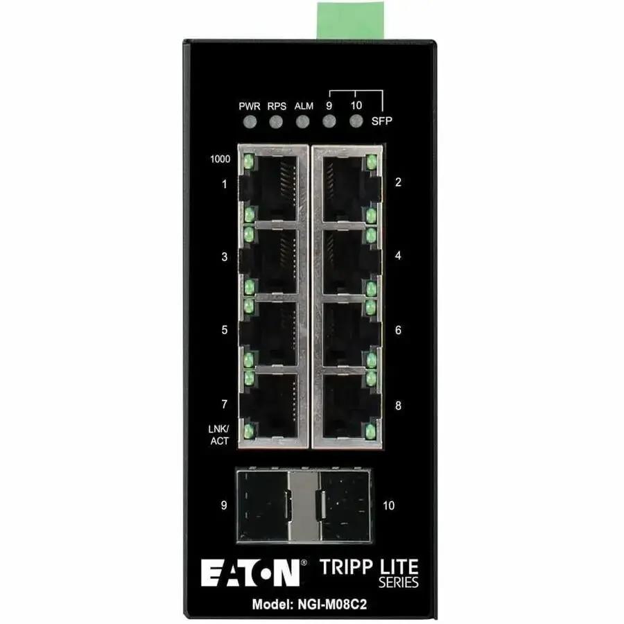 Eaton Tripp Lite Series 8-Port Managed Industrial Gigabit Ethernet Switch NGI-M08C2 by Eaton