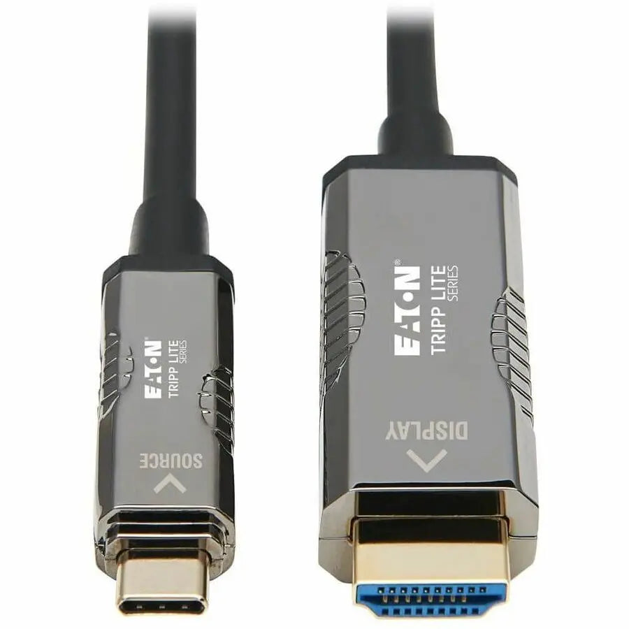 Eaton Tripp Lite Series U444F3-15M-H4K6 15 ft. USB-C to HDMI Fiber Optic Cable with 4K HDR Support