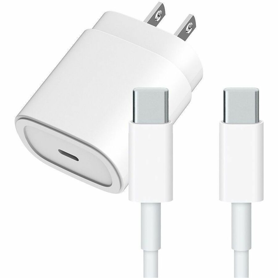4XEM 25W USB-C PD Charging Kit for iPad Air with 6ft USB-C Cable – White
