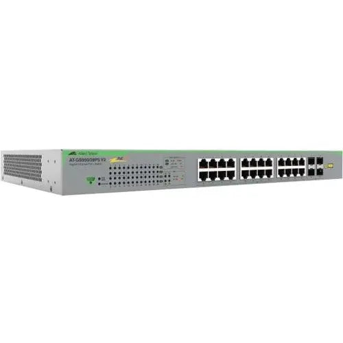 Allied Telesis GS950/28PS V2 Ethernet Switch with 24 Gigabit Ports and PoE+ Support