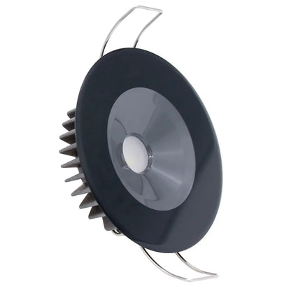 Lumitec Illusion Flush Mount LED Down Light - Warm White Dimmable Black Housing