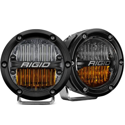RIGID Industries 360-Series 4 inch SAE LED Fog Lights - Yellow/White Set of 2