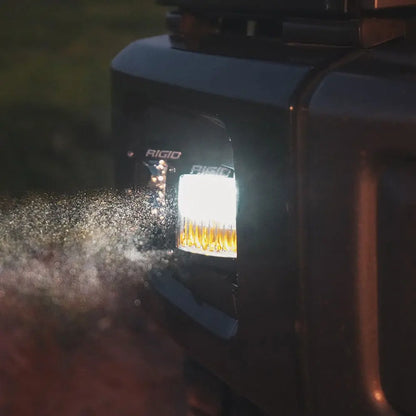 RIGID Industries D-Series LED SAE Fog Beam Lights - Yellow and White - Set of 2