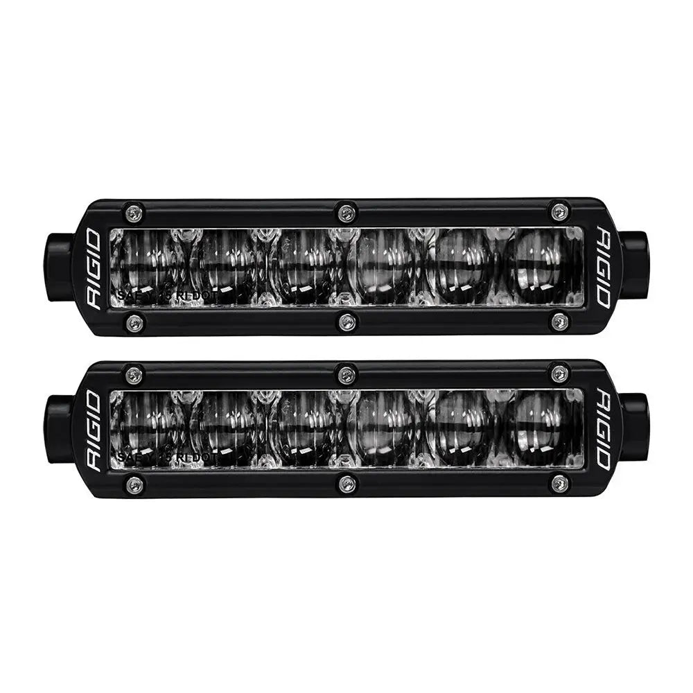RIGID Industries SR-Series 6-inch SAE Fog Light Pair - Compliant Street-Legal LED Fog Lights