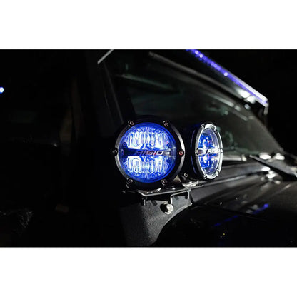 RIGID Industries 360-Series RGBW 4-Inch Offroad Lamp Drive Beam with RGBW Backlight Pods – Set of 2