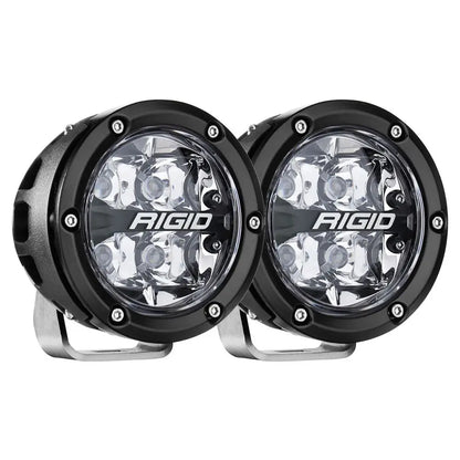 RIGID Industries 360-Series RGBW 4-Inch Offroad Spot Beam with RGBW Backlight Pods – Set of 2
