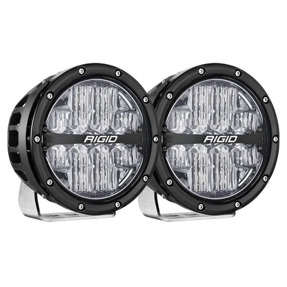 RIGID Industries 360-Series RGBW 6-inch Offroad Lamp Drive Beam with RGBW Backlight Pods – Set of 2