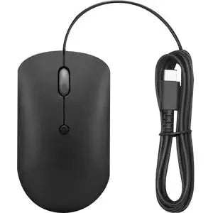 Lenovo 400 USB-C Wired Compact Mouse – Portable, Precise, Easy Connection for Notebooks