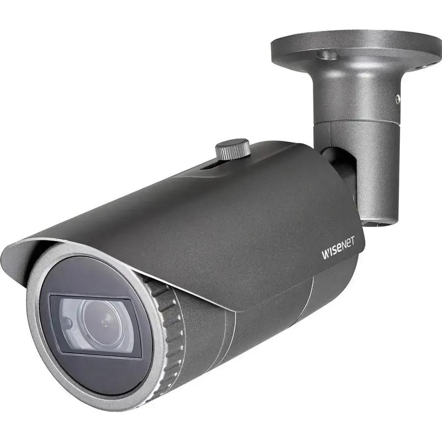Wisenet QNO-7082R 4MP Network IR Bullet Camera - Dark Gray with 3.1x Optical Zoom and Night Vision by Hanwha Group