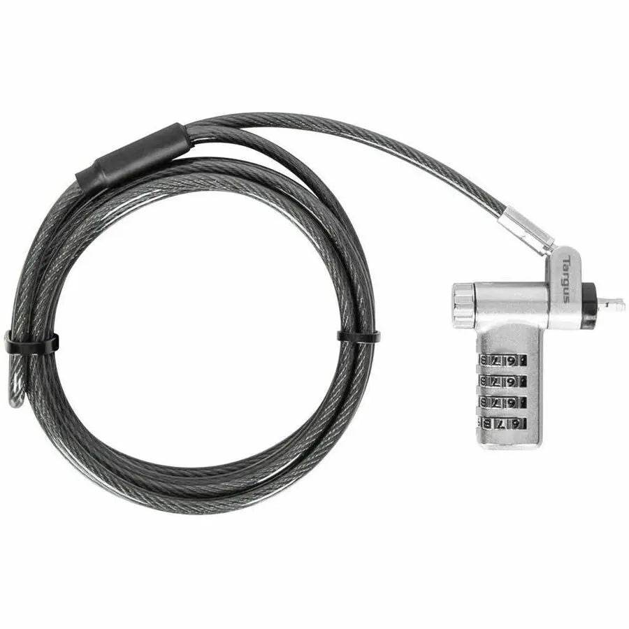 Targus DEFCON Ultimate Universal Resettable Combination Lock – 4-Digit Combo Laptop Security Cable with 6.5 ft Galvanized Steel Cable