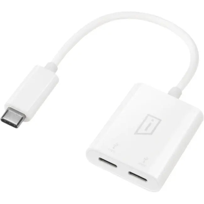iStore USB-C to Dual USB-C Adapter with Power Delivery – White