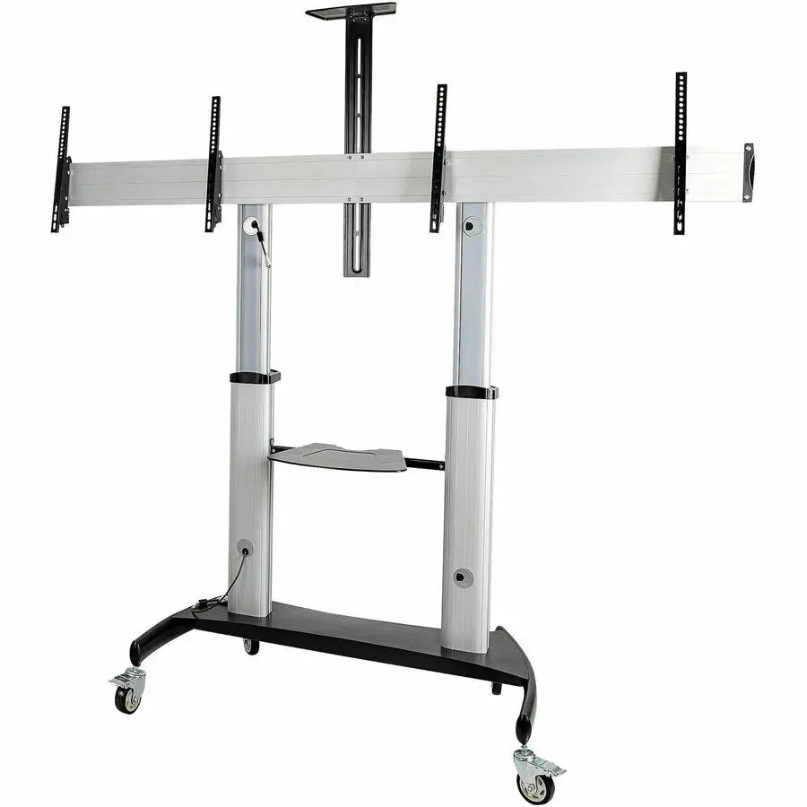 StarTech.com Dual Mobile TV Stand with Height Adjustment for 37-60 Inch Displays, Model STNDMTVDUO