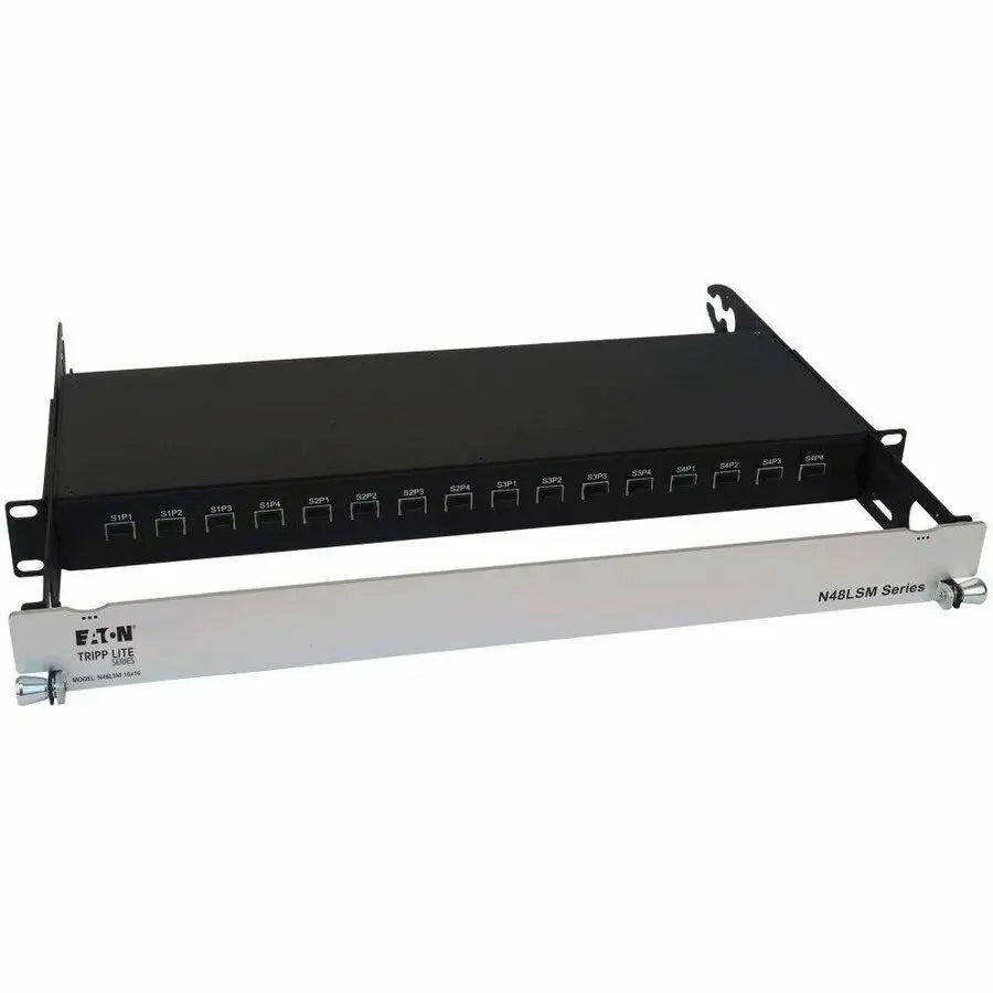 Eaton Tripp Lite Series N48LSM-16X16 Spine-Leaf MPO Panel, 16 x 16 Ports, 1U Rack-Mountable Data Center Network Patch Panel