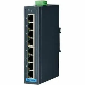 Advantech BB-ESW108-A Ethernet Switch – 8-Port Fast Ethernet, C1D2 Hazardous Location Certified, Compact Metal Enclosure