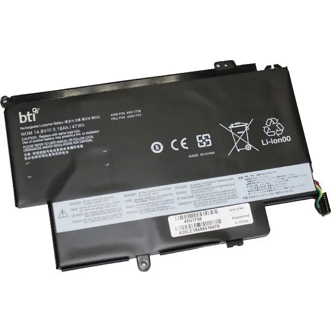 BTI Battery for Lenovo ThinkPad S1 Yoga – 45N1706, 45N1707, 45N1705, 45N1704 Compatible OEM Replacement