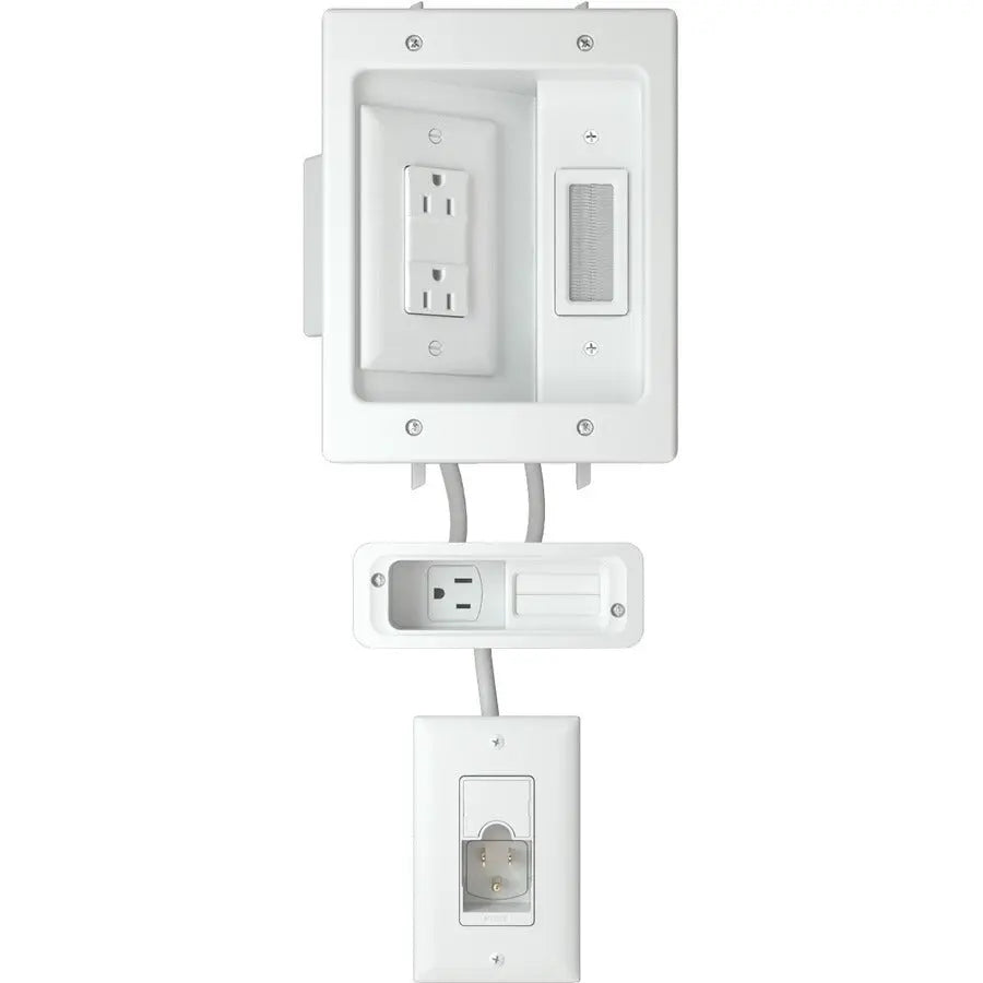 Legrand Group Sanus WSIWPSB1-W1 In-Wall Cable Management Kit for TV & Soundbar, White