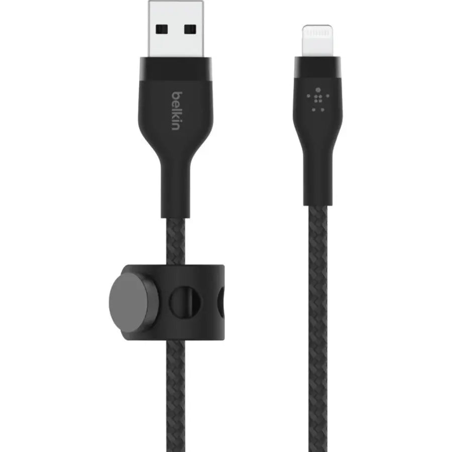 Belkin BoostCharge Pro Flex Silicone USB-A to Lightning Cable – Durable, Tangle-Resistant Charging Solution