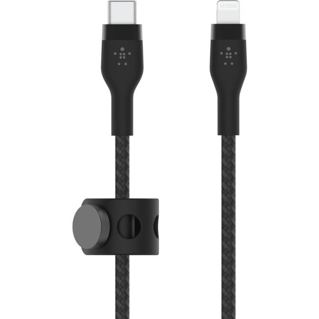 Belkin BoostCharge Pro Flex Silicone USB-C to Lightning Cable – Durable Tangle-Resistant Charging for iPhone and iPad