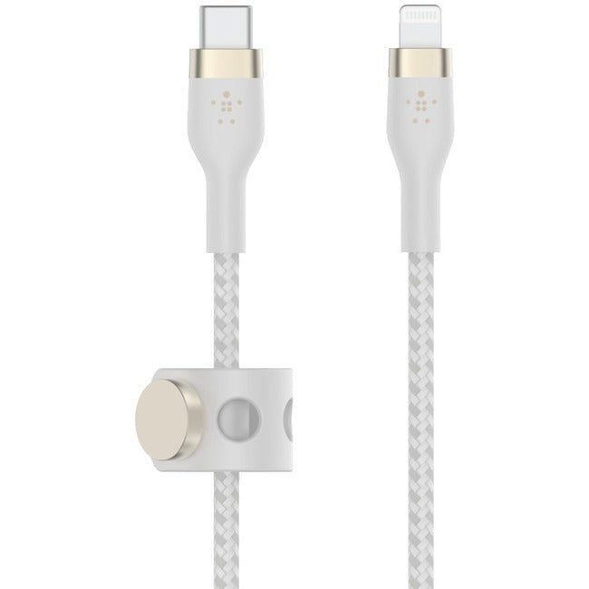 Belkin BoostCharge Pro Flex Silicone USB-C to Lightning Cable – Durable & Tangle-Resistant Charging Solution