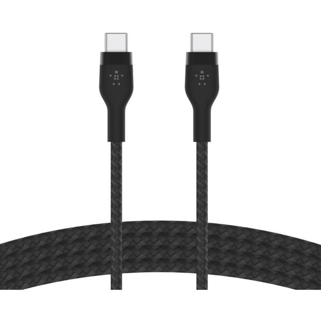 Belkin BoostCharge Pro Flex 60W USB-C to USB-C Cable, 2m/6.6 ft, Black - CAB011BT2MBK