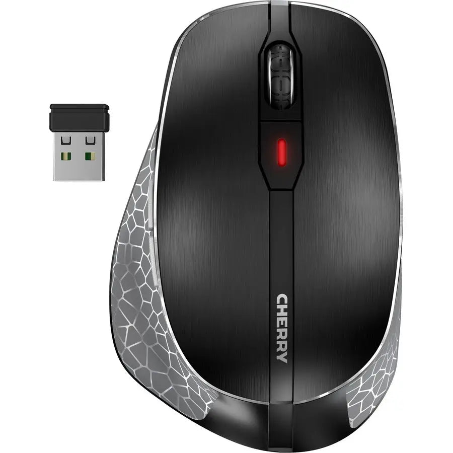 Cherry MW 8C ERGO Rechargeable Wireless Mouse - Ergonomic Right-Hand Design, 3000 DPI, Bluetooth & 2.4 GHz Connectivity