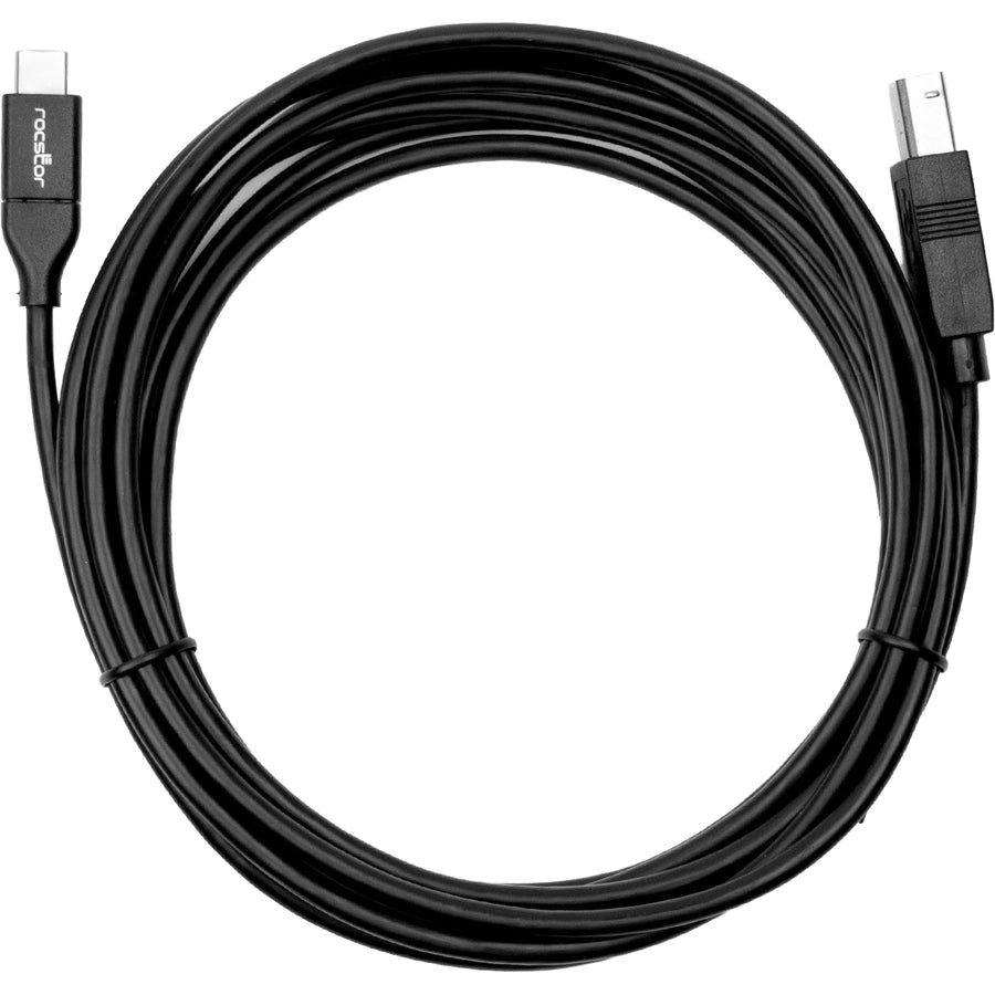 Rocstor Premium USB-C to USB-B Cable – Data Transfer, Compatible with Thunderbolt 3 Devices