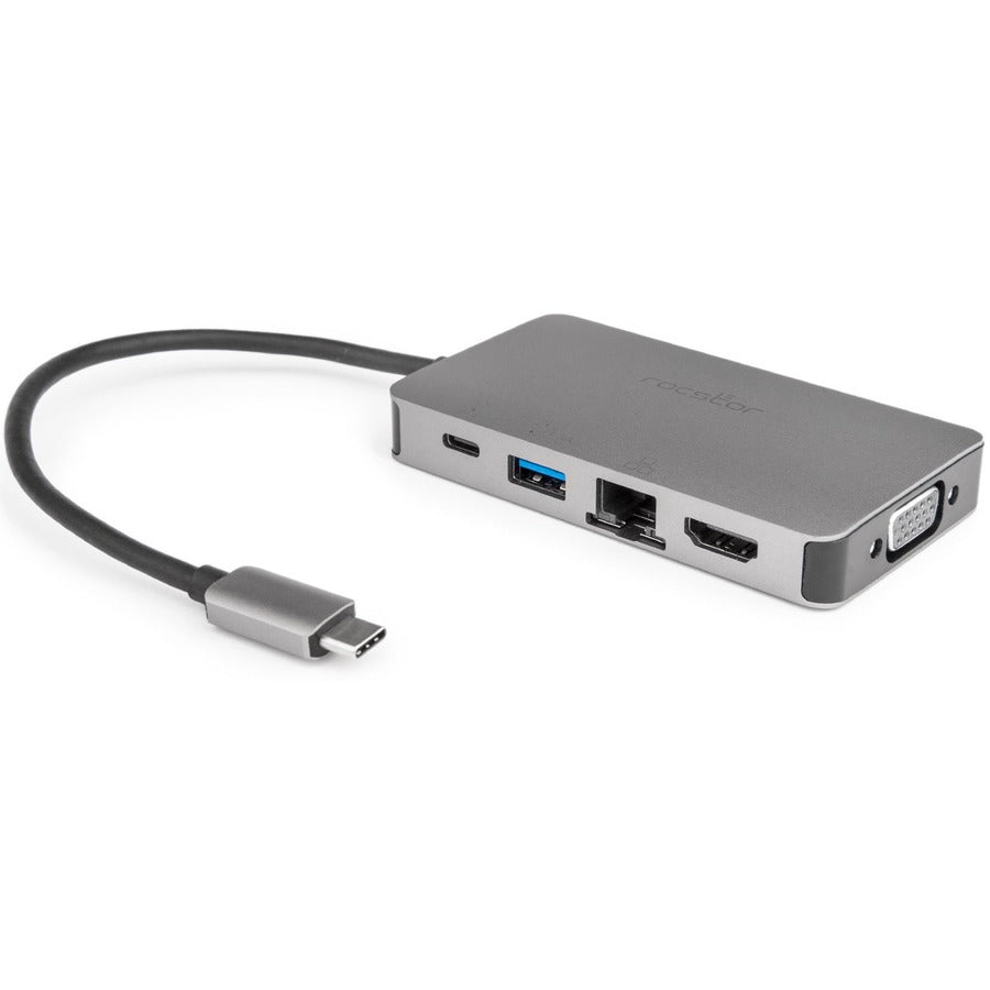 Rocstor Premium USB-C Multiport Adapter with Power Delivery - Y10A249-A1
