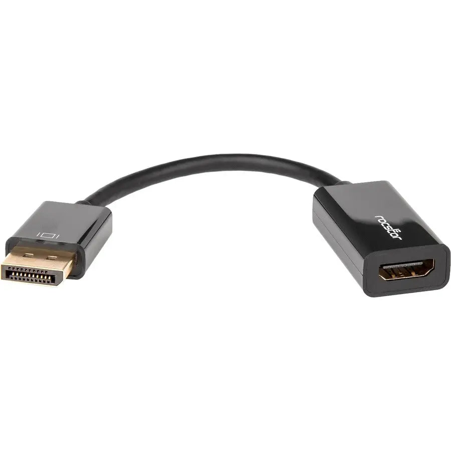Rocstor DisplayPort to HDMI Adapter Y10A232-B1 — 4K UHD Resolution at 60Hz, Compact and Portable