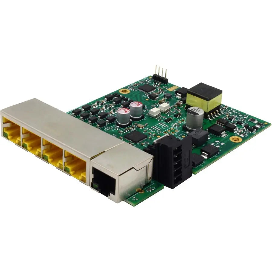 Brainboxes SW-125 Embedded Industrial 5 Port PoE+ 10/100 Ethernet Switch