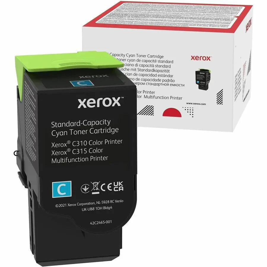 Xerox Genuine Cyan Standard Capacity Toner Cartridge 006R04357 for Xerox C310 & C315 Printers