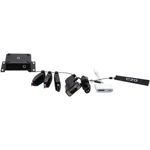 C2G Patented Retractable Universal 4K HDMI Adapter Ring Kit with Color-Coded Connectors and Mounting System