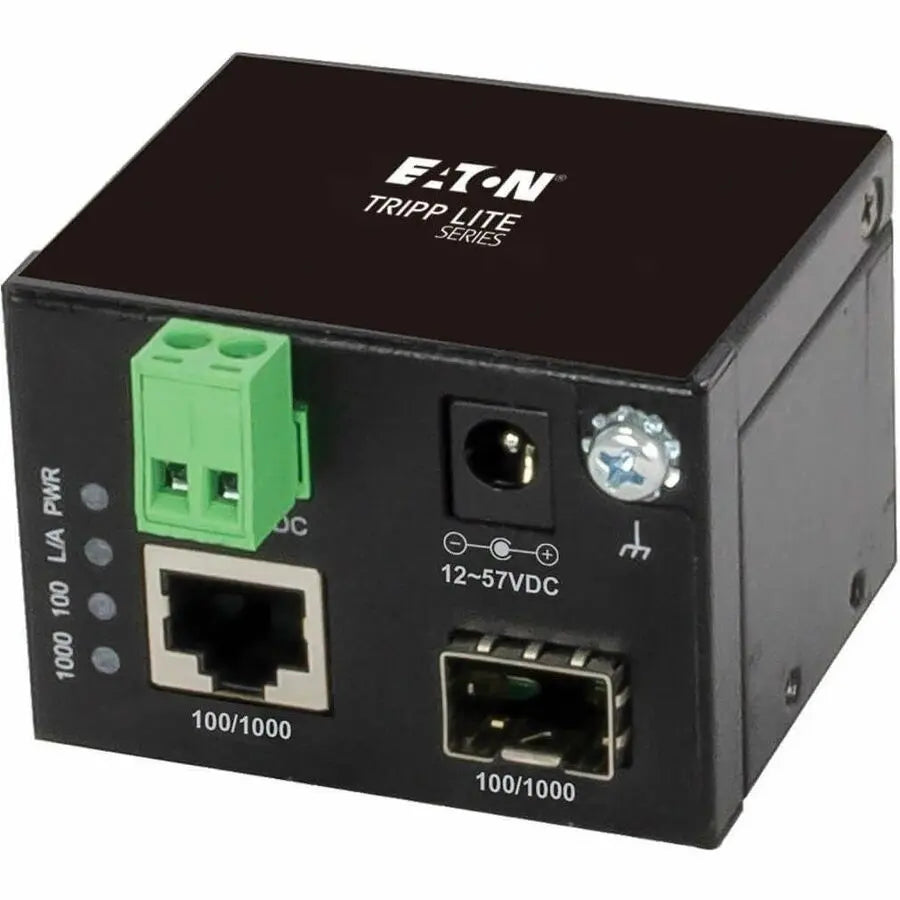 Eaton Tripp Lite Series N785-I01-SFP-DU Industrial Gigabit Fiber to Ethernet Media Converter