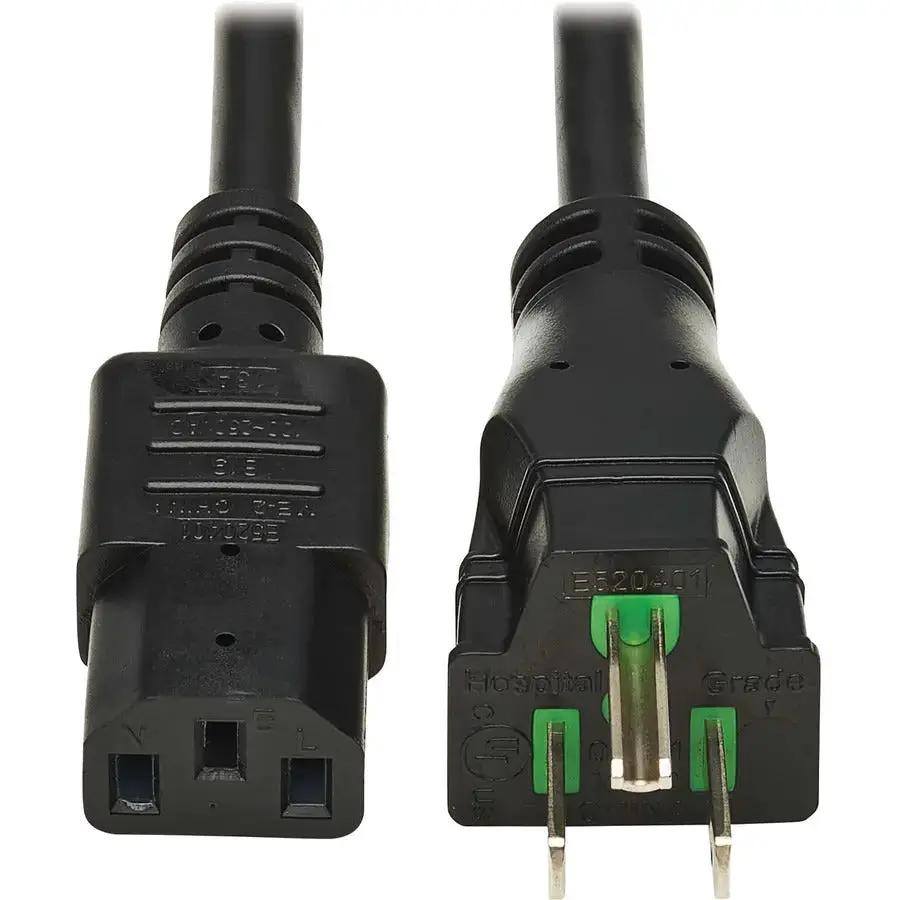 Eaton Tripp Lite Series Safe-IT Antibacterial Hospital-Grade Power Cord, 6 ft, Black by Eaton Corporation