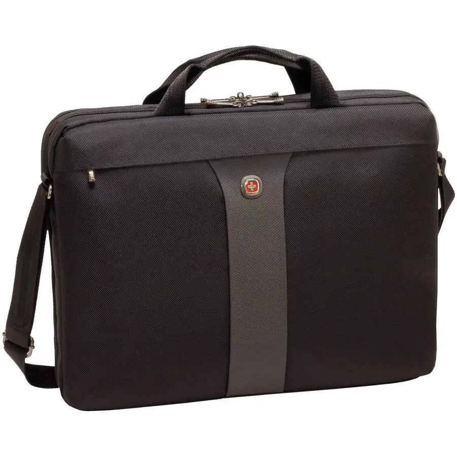 Wenger Legacy 17 Inch Black Slimcase – Impact-Absorbing Laptop Carrying Bag