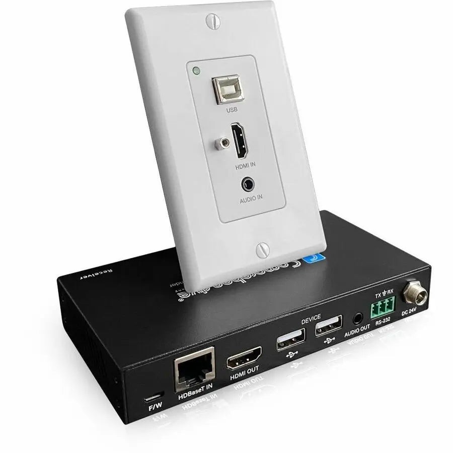 Comprehensive CHE-HDBTWP121K 4K HDMI, USB 2.0, and Audio Wall Plate Extender Kit