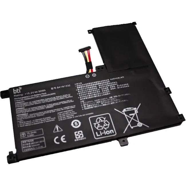 BTI Battery B41N1532-BTI for ASUS ZenBook Flip UX560 and Q504U Series - 50Wh Replacement Battery