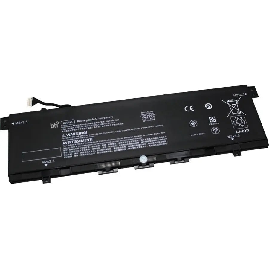 Battery Technology Inc. KC04XL-BTI Laptop Battery for HP Envy Series - 15.4V, 3454mAh, 53Wh