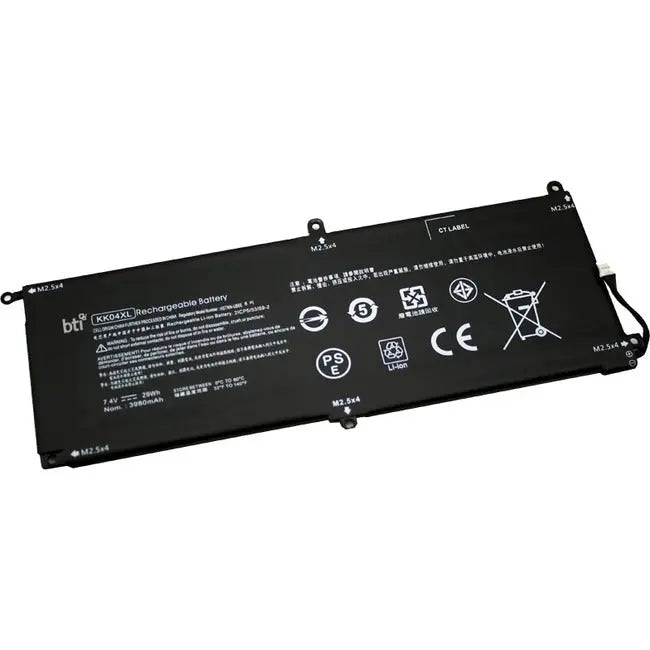 BTI Battery KK04XL for HP 612 Pro X2 612 G1 Tablets - 3920mAh, 29Wh, 7.4V Rechargeable Lithium-ion Battery
