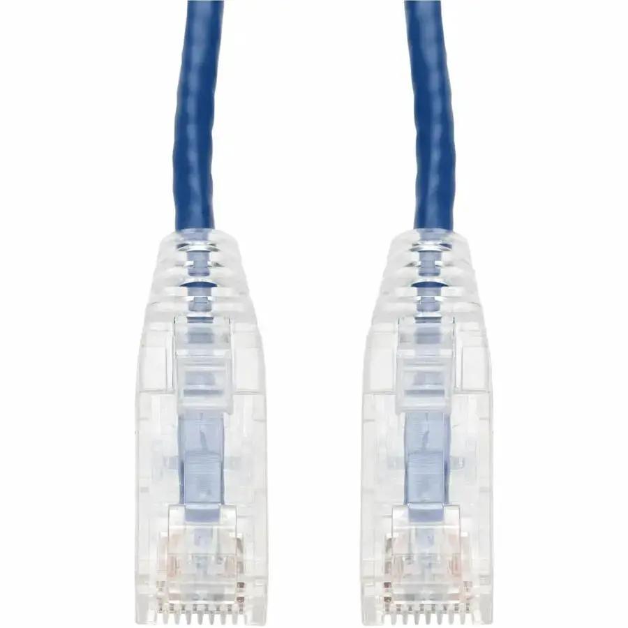 AddOn 33ft Blue CAT 6 Slim PVC Ethernet Cable with Snagless RJ-45 Connectors by ADDON